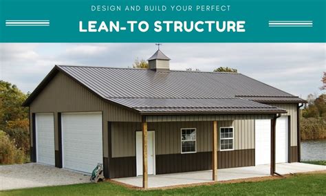 metal house addition|building lean to off metal.